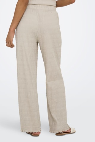 Pantalon taille haute - Beige
