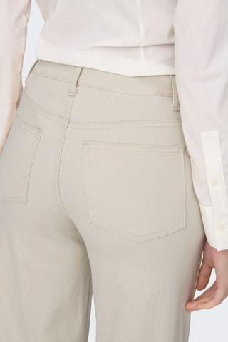 Pantalon taille haute en coton biologique - Ecru