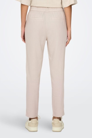Pantalon taille haute en lin - Beige