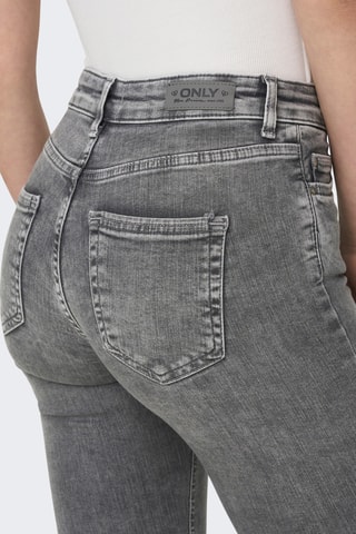 Jean taille haute - Gris