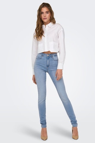 Jean taille haute - Bleu