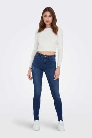 Jean skinny skinny taille haute - Bleu foncé