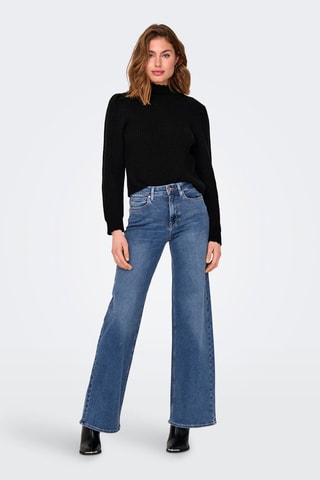 Jean wide legs bootcut - Bleu