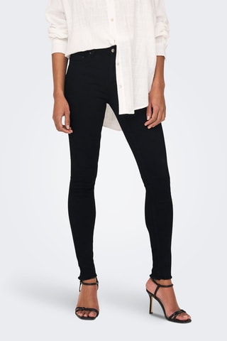 Jean skinny en coton biologique - Noir