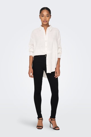 Jean skinny en coton biologique - Noir