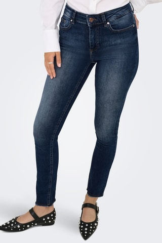 Jean skinny en coton biologique - Bleu foncé