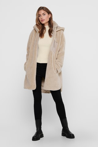 Manteau à capuche - Beige