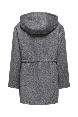 Manteau à capuche - Gris chiné
