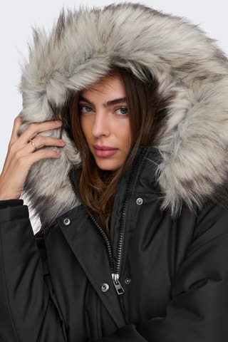 Parka à capuche - Noir