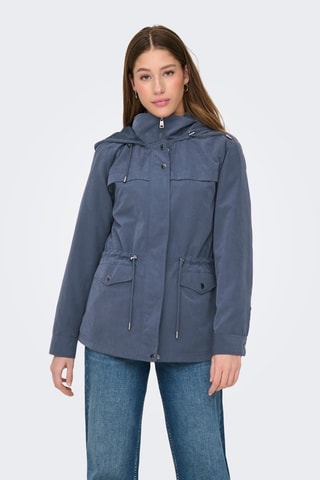 Veste à capuche - Bleu gris