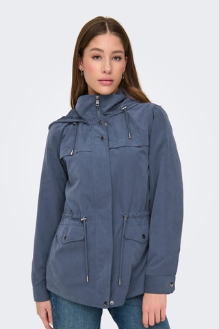 Veste à capuche - Bleu gris