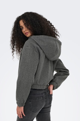 Veste à capuche - Gris foncé chiné