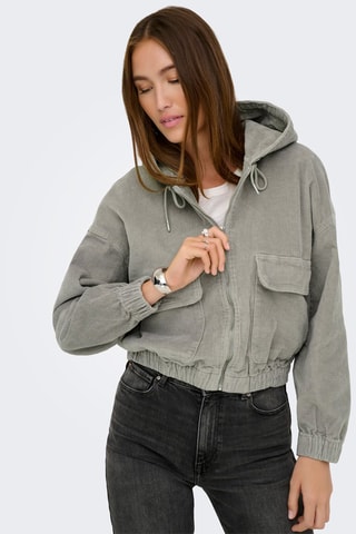 Veste à capuche - Vert kaki