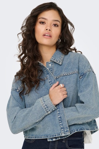 Veste en jean - Bleu cobalt