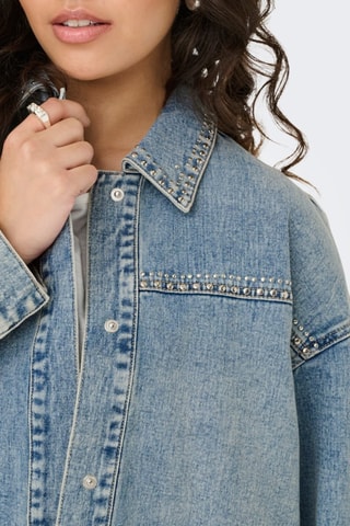 Veste en jean - Bleu cobalt