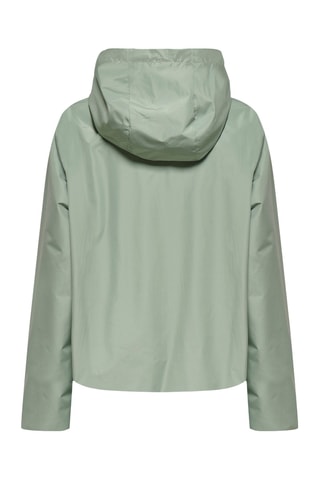 Coupe-vent réversible à capuche - Vert et argenté