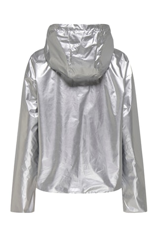 Coupe-vent réversible à capuche - Argenté et bleu marine