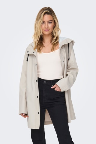 Imperméable à capuche - Beige