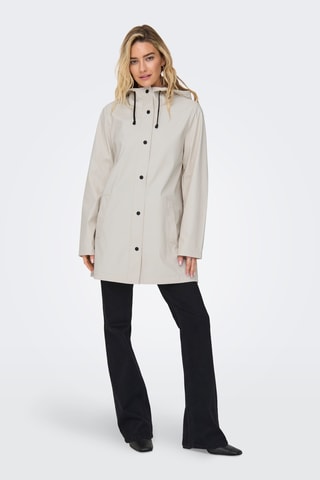 Imperméable à capuche - Beige