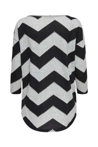 Top - Noir et gris chiné