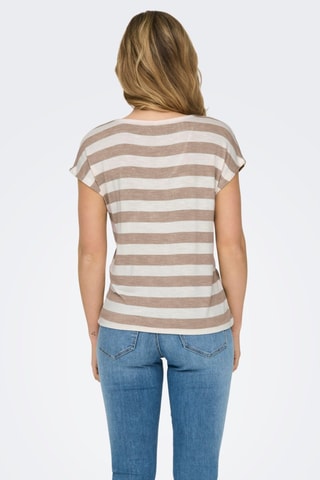 Top - Marron et écru
