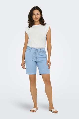 Top regular en coton biologique  - Blanc