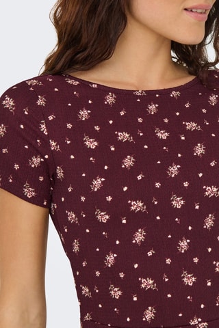 Robe courte regular - Bordeaux