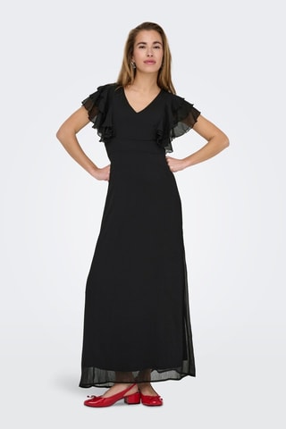Robe longue regular  - Noir