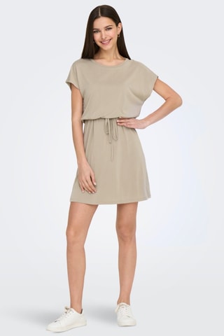 Robe courte regular - Beige