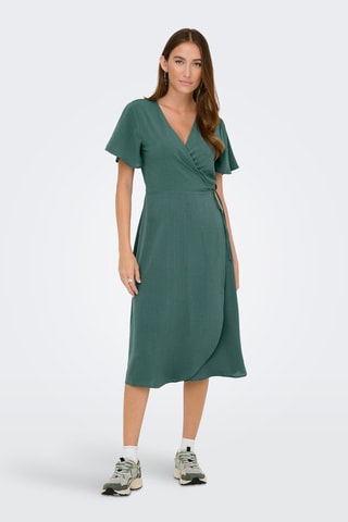 Robe midi regular - Vert