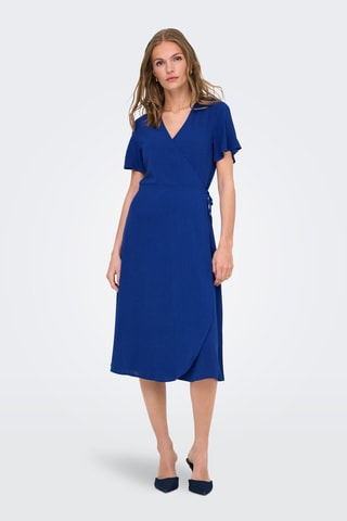 Robe longue regular - Bleu