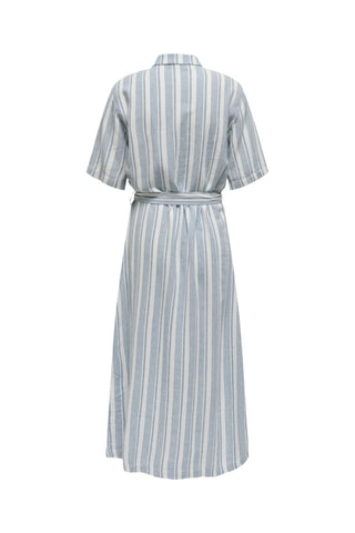 Robe chemise en lin - Bleu