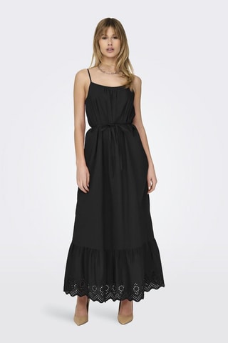 Robe midi en coton biologique - Noir