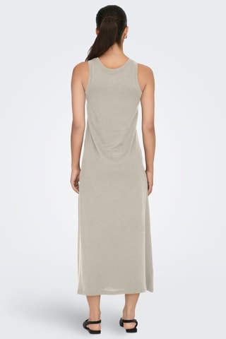 Robe longue en coton biologique - Gris clair