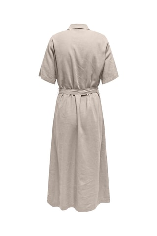 Robe chemise en lin - Beige