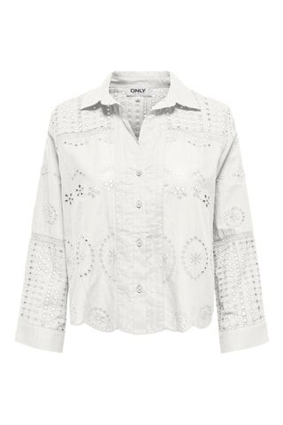 Chemisier en broderie anglaise en coton biologique - Ecru