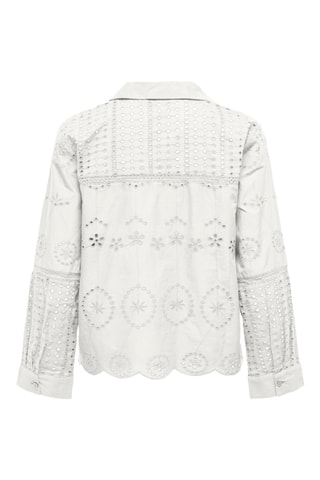 Chemisier en broderie anglaise en coton biologique - Ecru