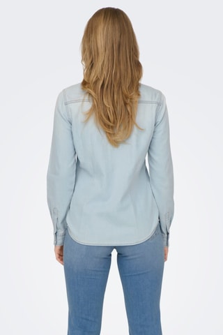 Chemisier en jean - Bleu clair