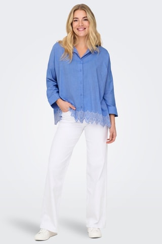 Chemisier - Bleu cobalt