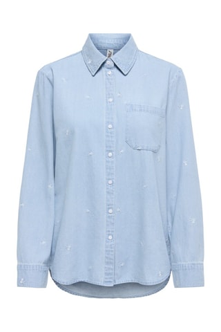 Chemisier en denim - Bleu clair