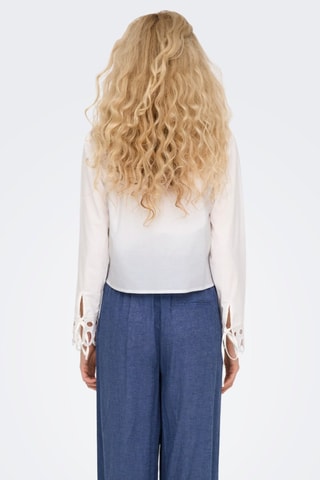 Chemisier en coton biologique - Blanc