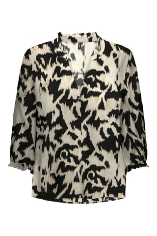 Chemisier - Beige et noir