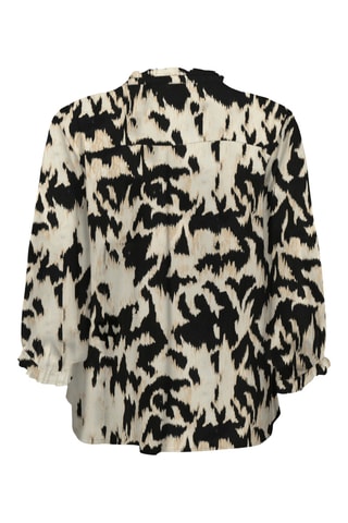 Chemisier - Beige et noir