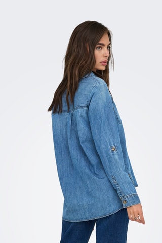 Chemisier en jean - Bleu