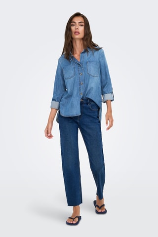 Chemisier en jean - Bleu