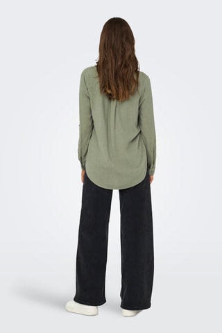 Chemisier oversize - Vert kaki