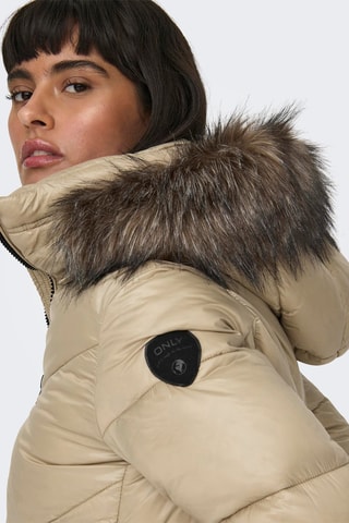 Doudoune à capuche - Beige