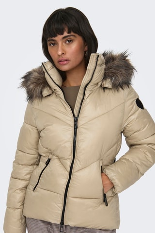 Doudoune à capuche - Beige