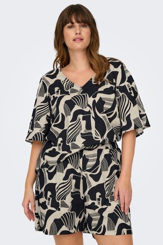 T-shirt - Noir et écru