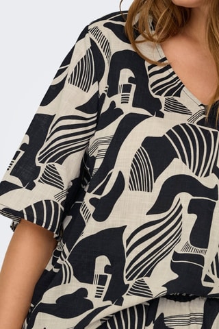 T-shirt - Noir et écru